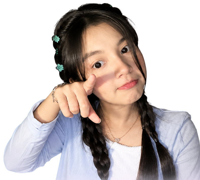Intan Pointing Pose